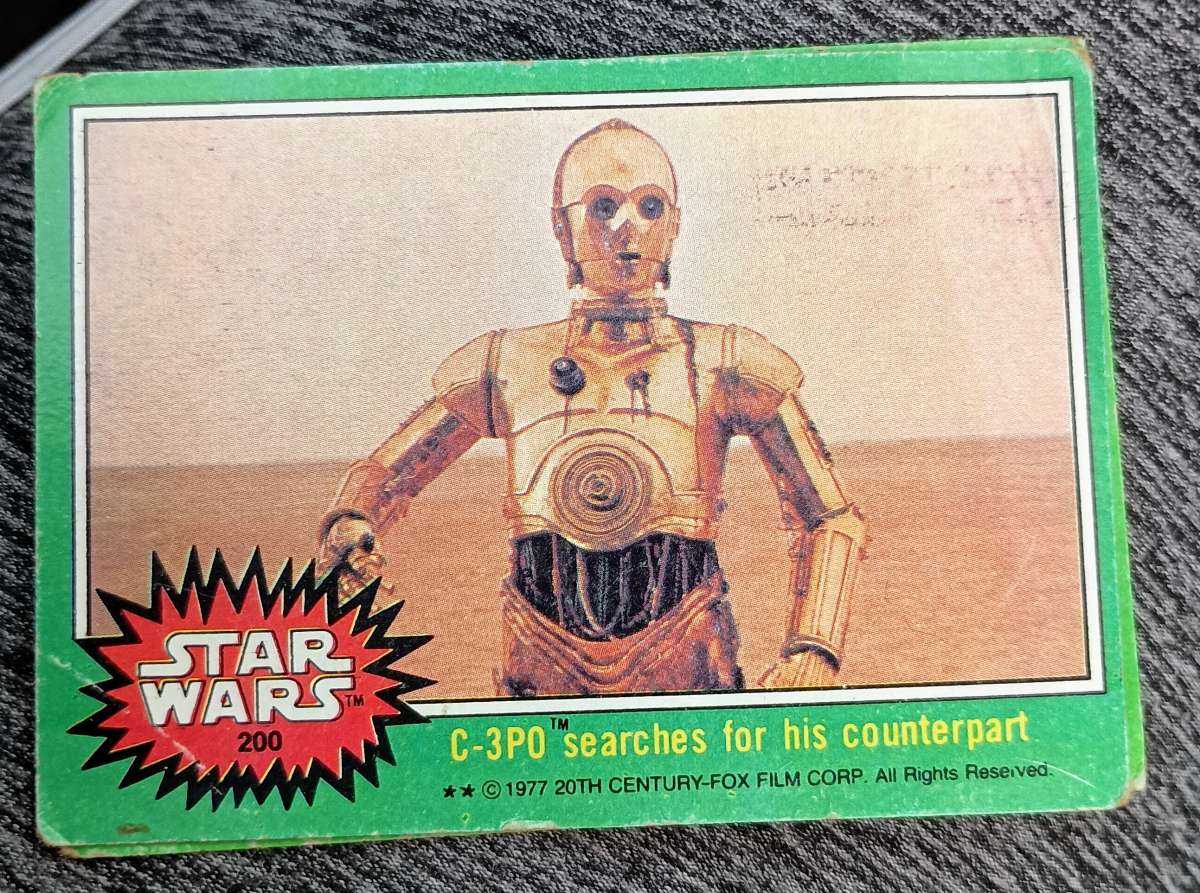 Star Wars 1977 trading cards