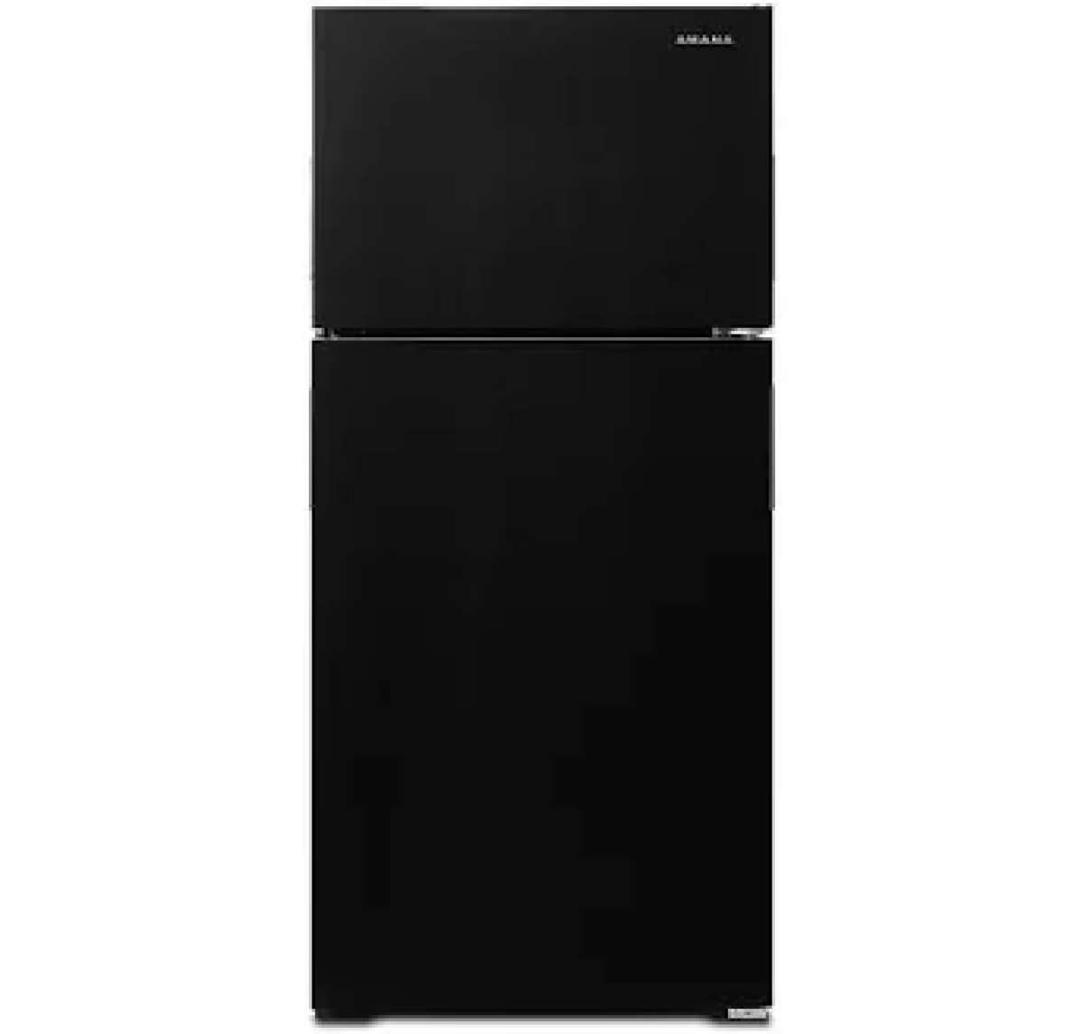 black Amana fridge