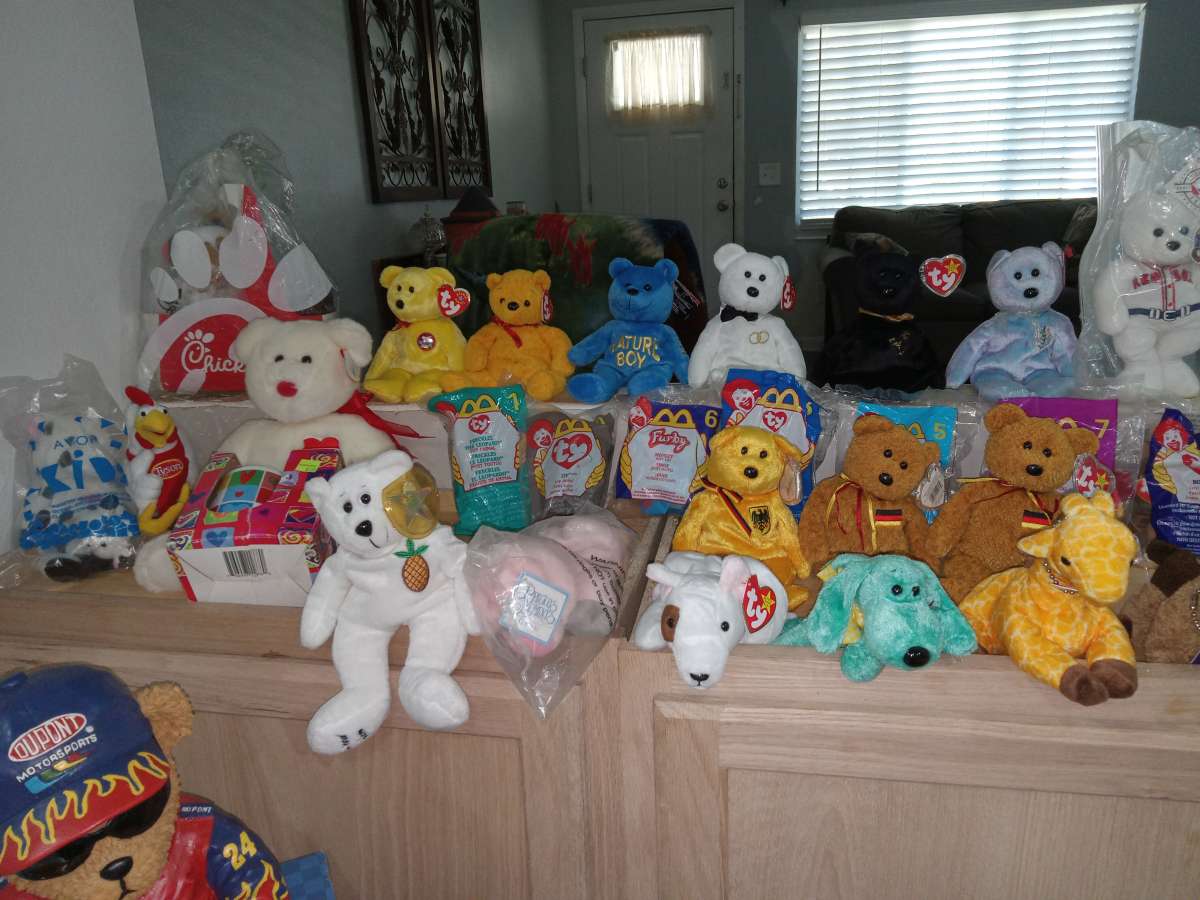Beanie baby collection and NASCAR collection