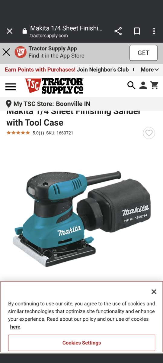 Makita 14 sheet sander