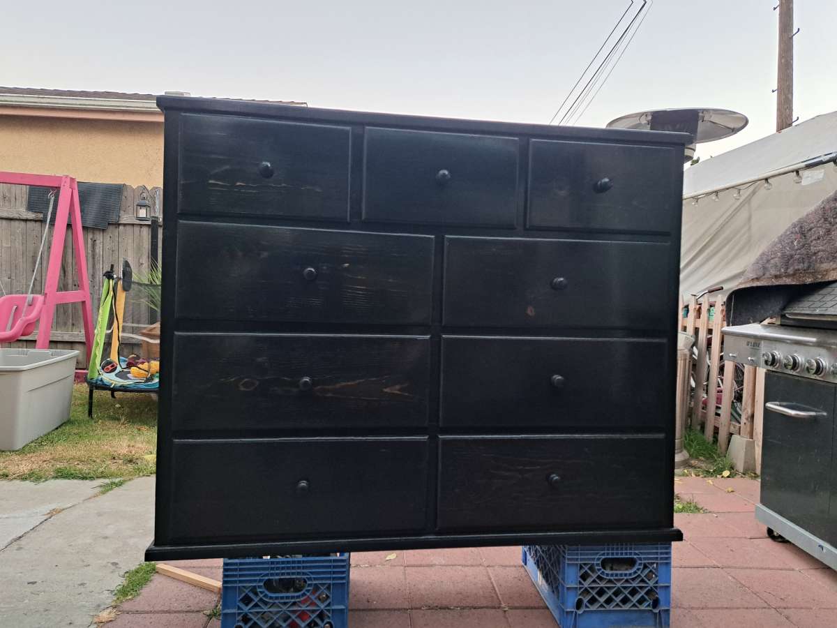 wooden dresser solid pine refurbished