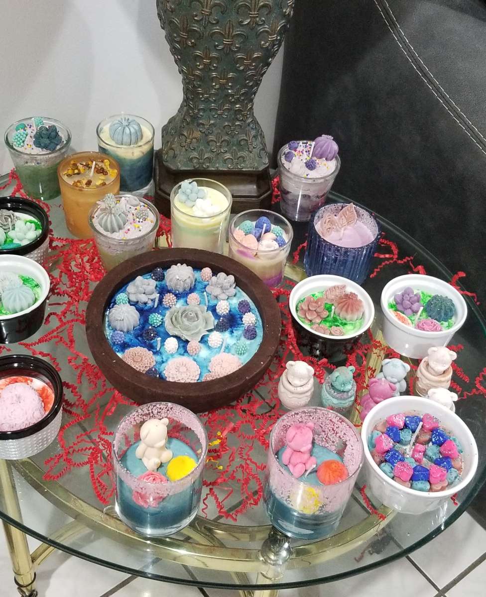 homemade handmade decor candles for the home