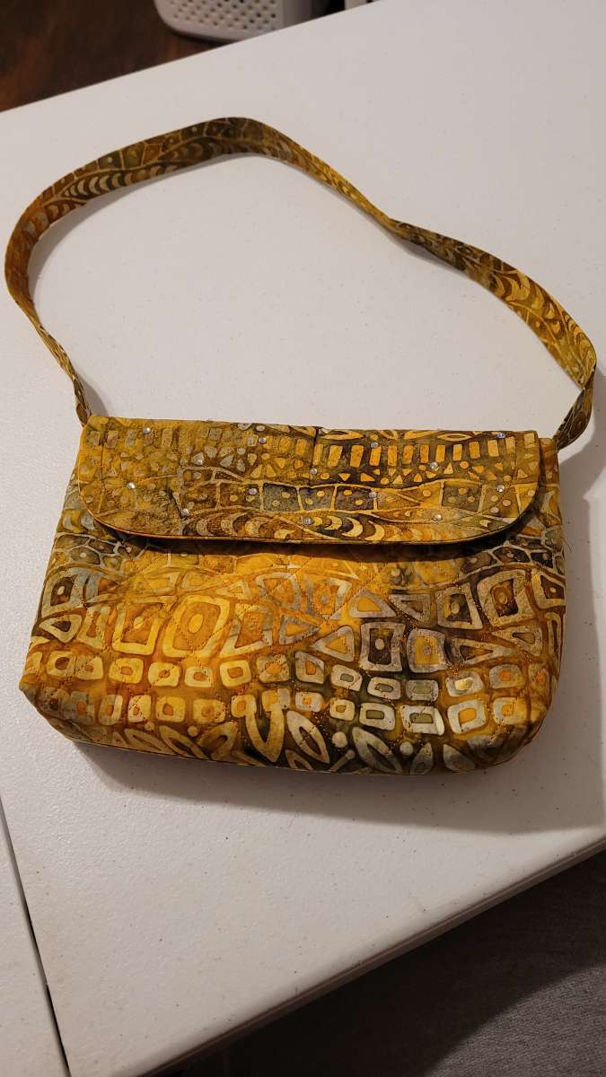 Handmade Purses Snap Closure Inside Linen and Pocket