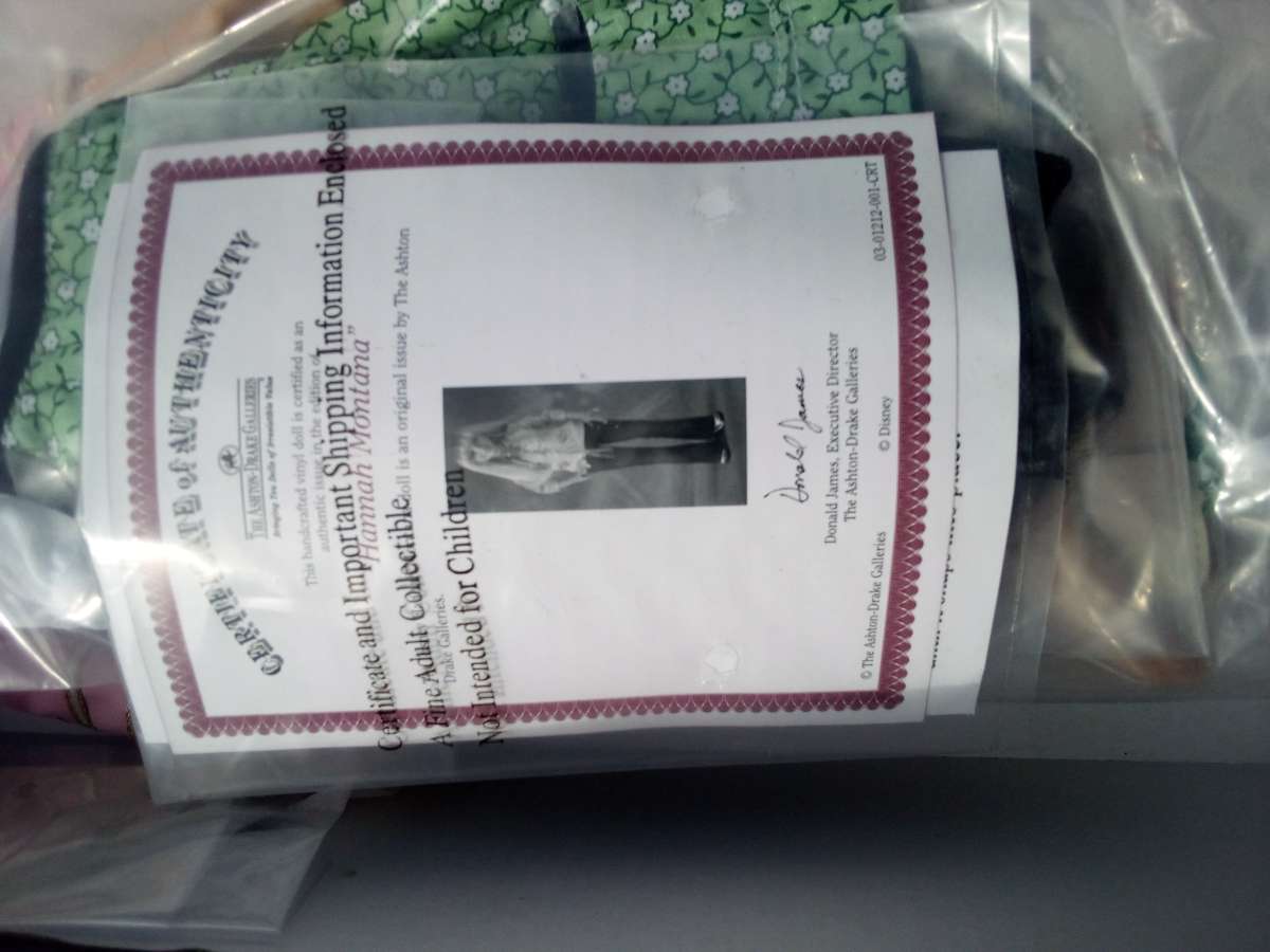 Hannah Montana porcelain doll by Ashton Drake