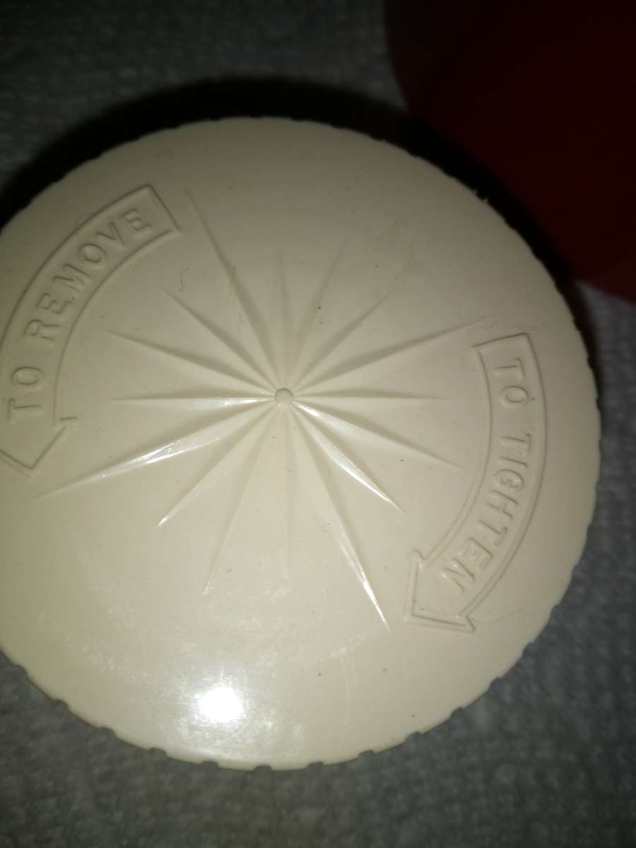 Red white and blue 2 quart Thermo Serv thermos