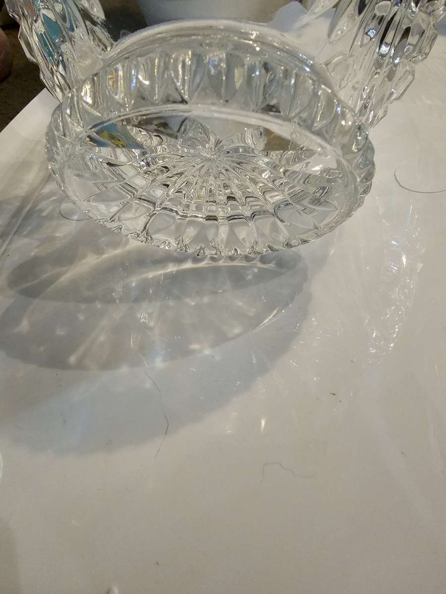 antique crystal bowl