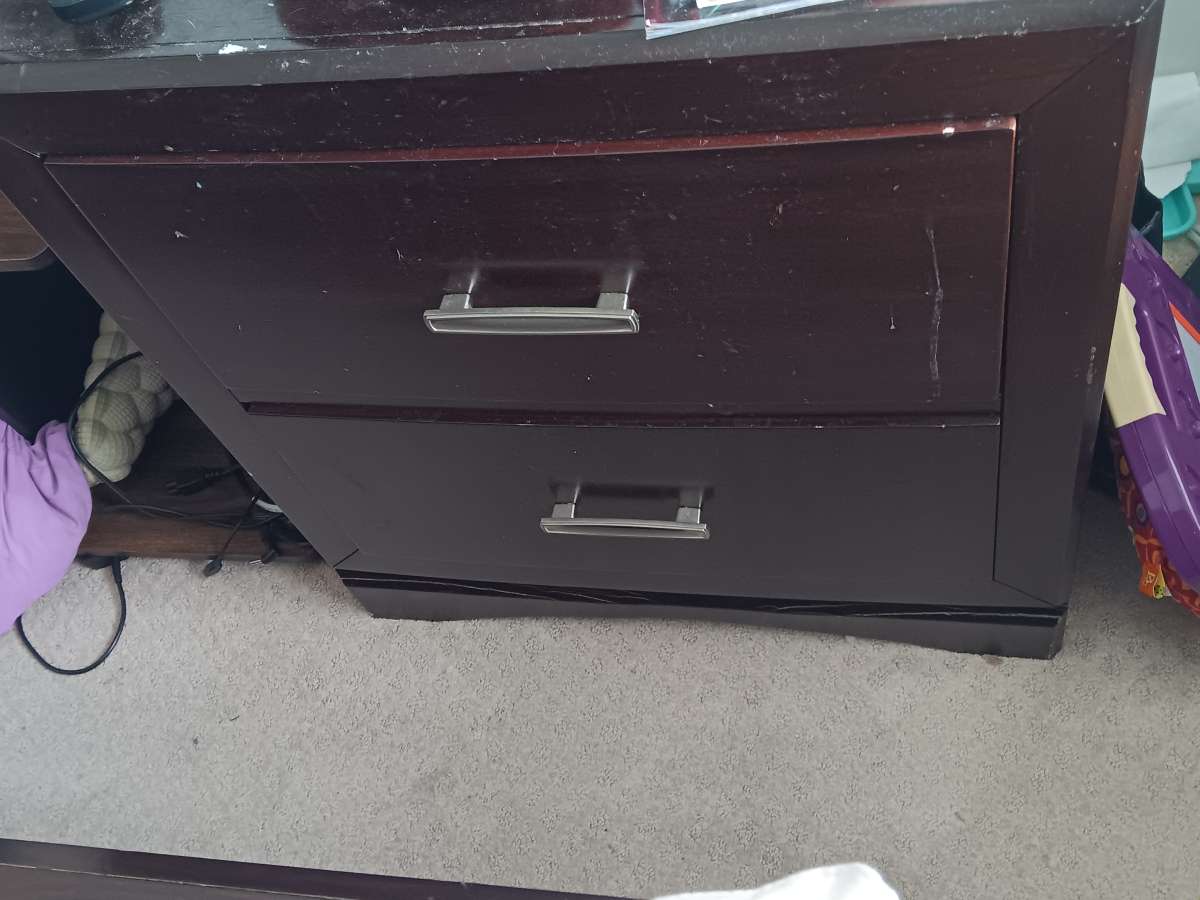 bedroom furniture and TV stand