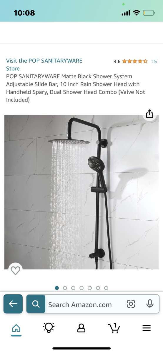 rainfall shower head