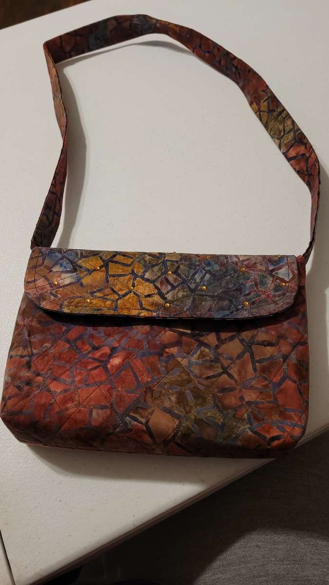 Handmade Purses Snap Closure Inside Linen and Pocket