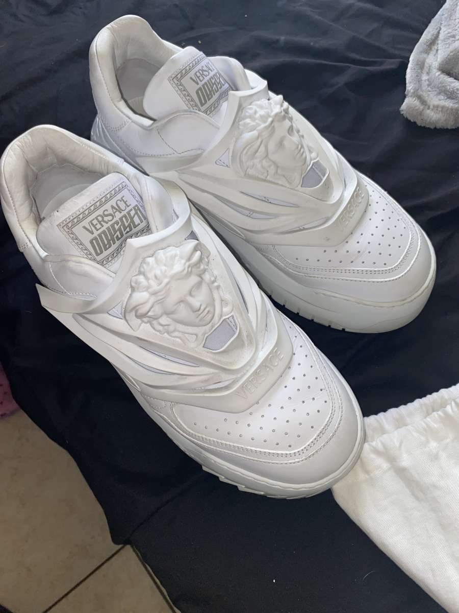 VERSACEWhite Odissea Sneakers