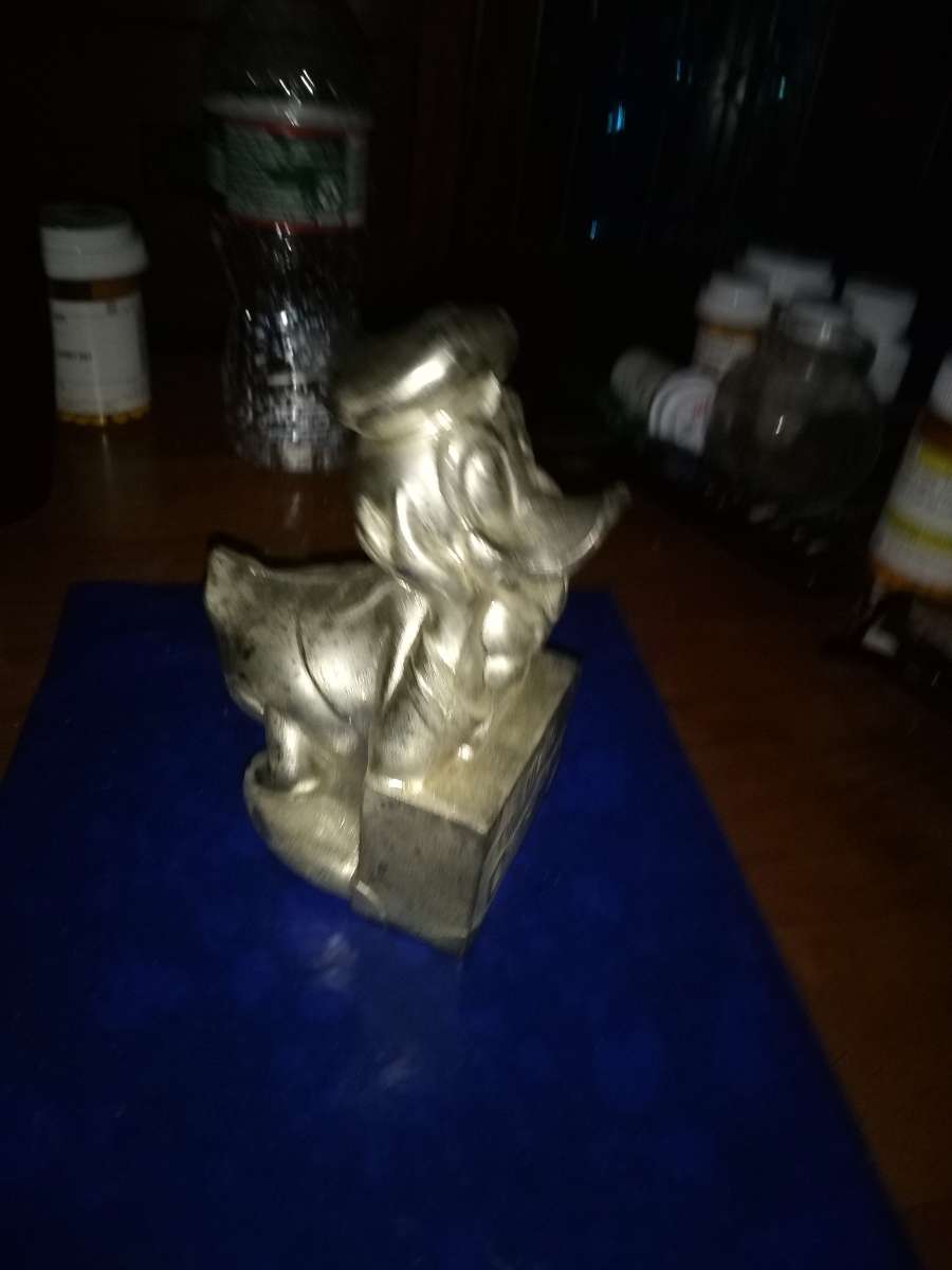 Donald Duck silver plated bank