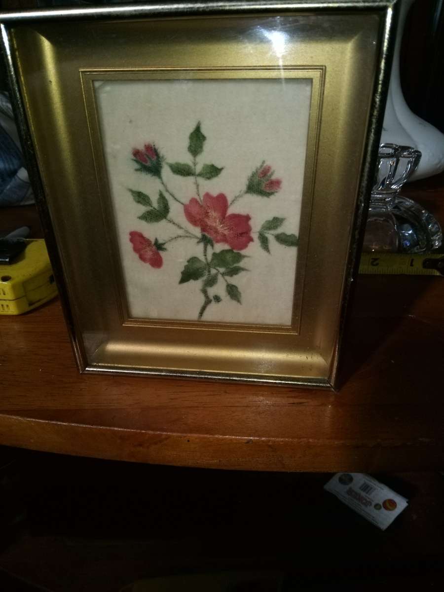 vintage hand painted Floral