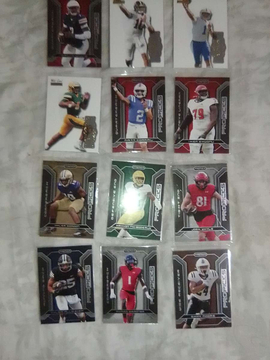 these 12 football cards
