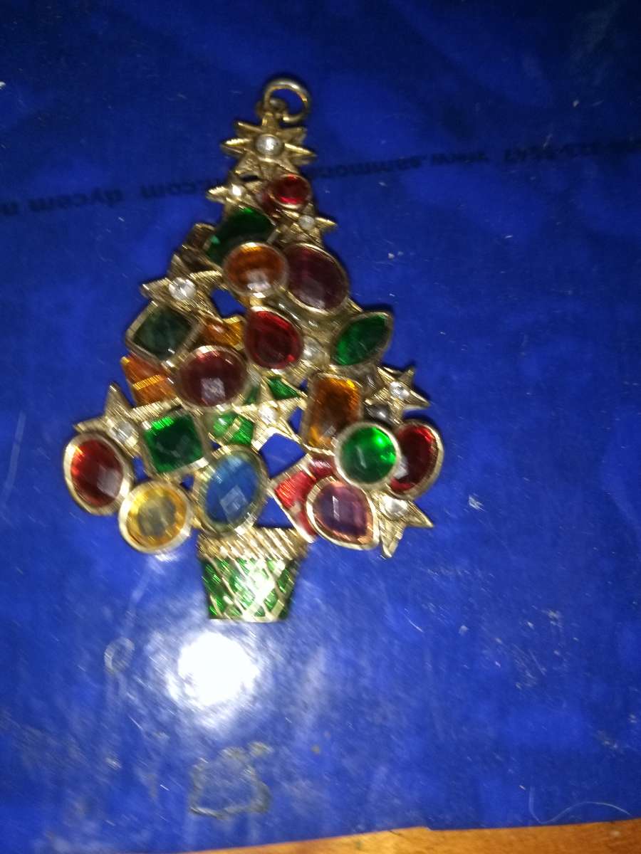 Vintage Christmas tree pendant