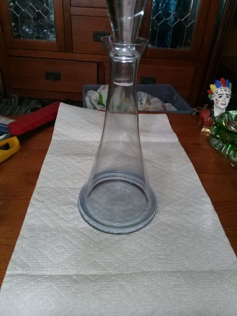 Mid Century light blue Decanter