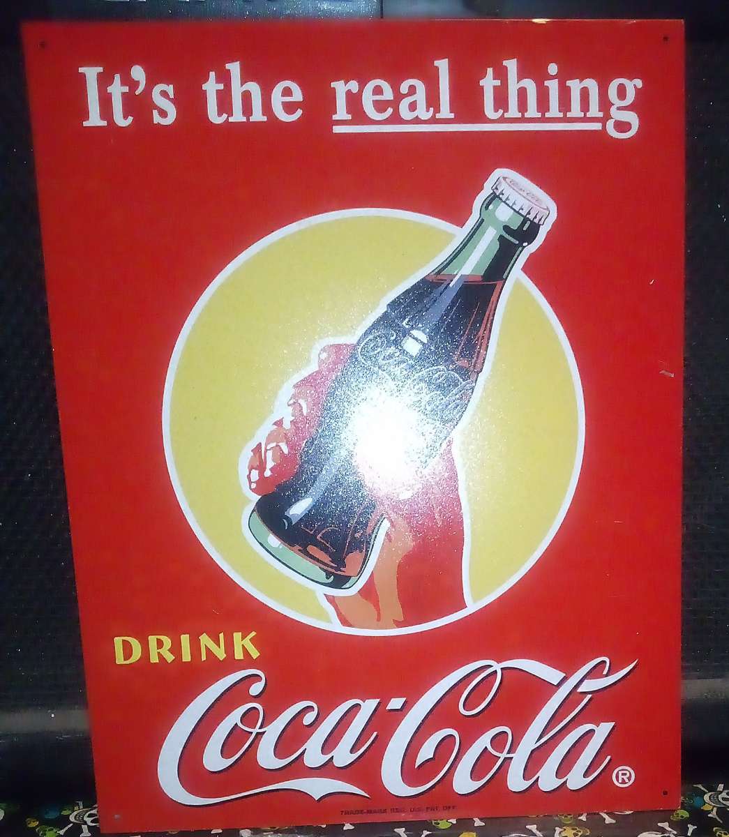Metal Coca Cola Advert sign