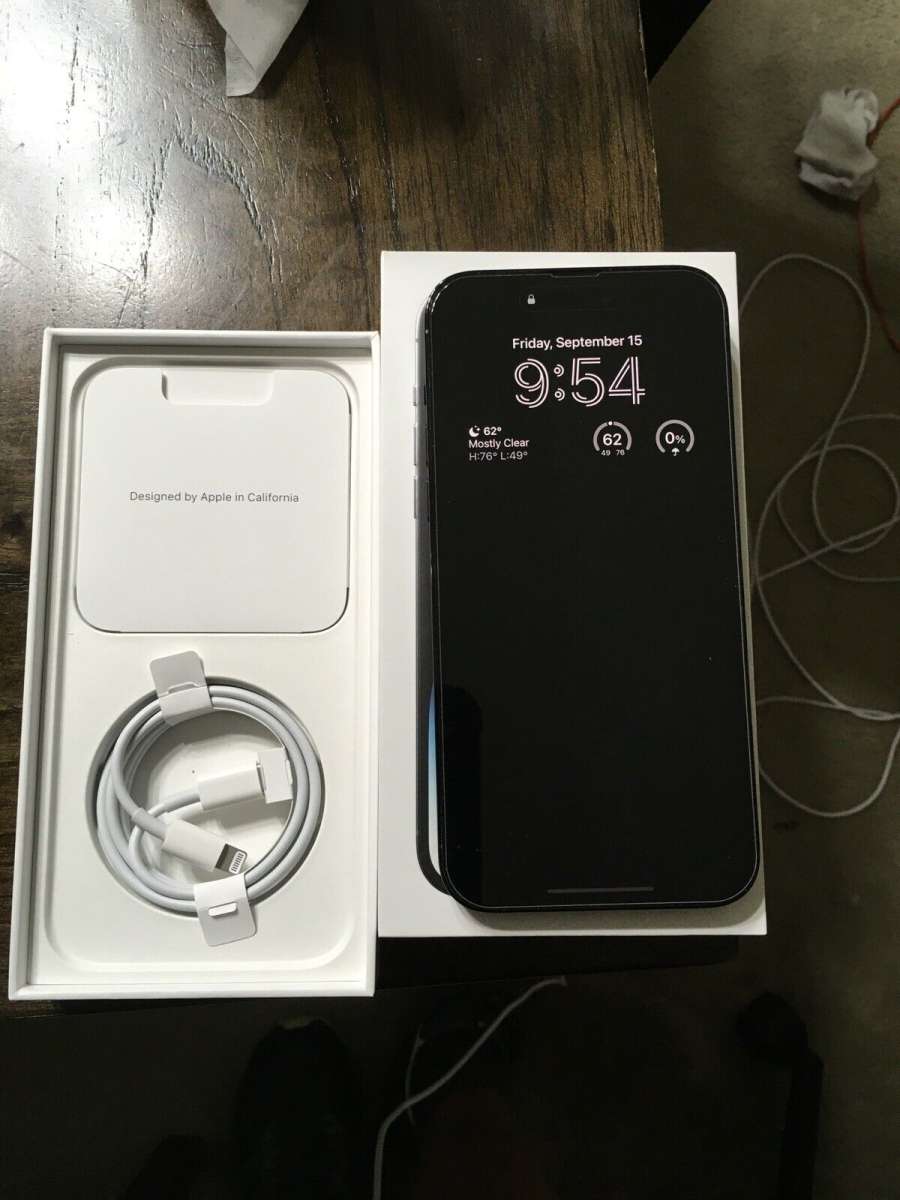 I phone 14 pro max unlocked Black