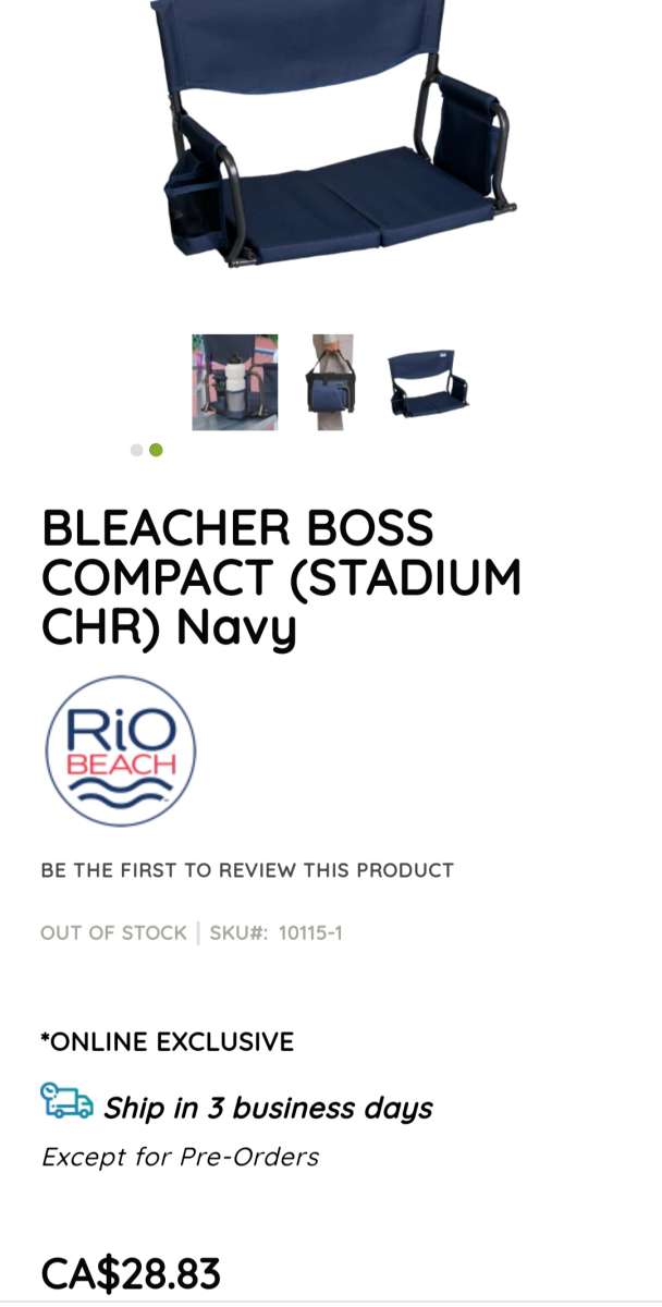 Two New Stadium Chairs