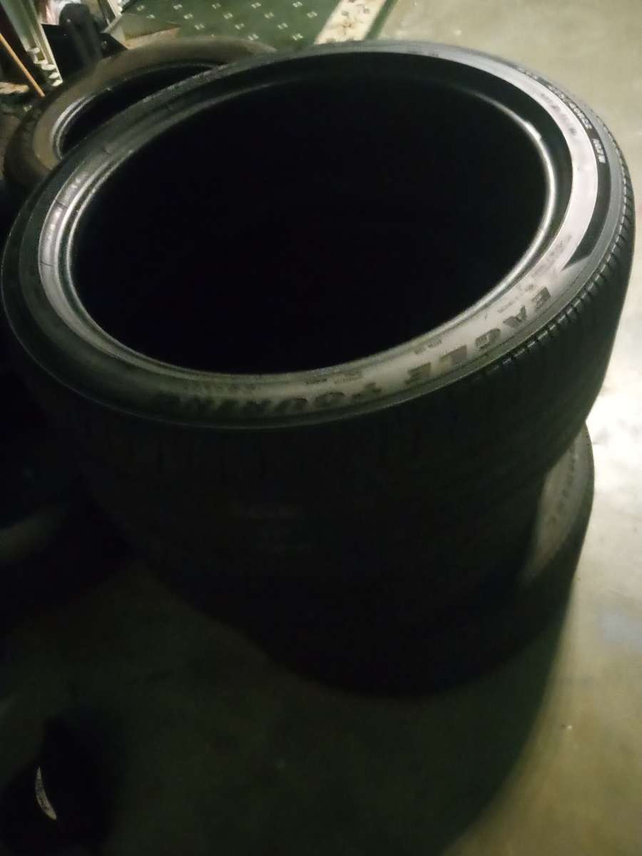 3 goodyear tires with acoustic foam