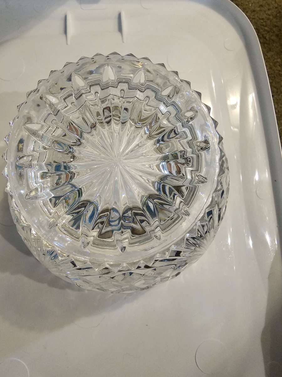 antique crystal bowl