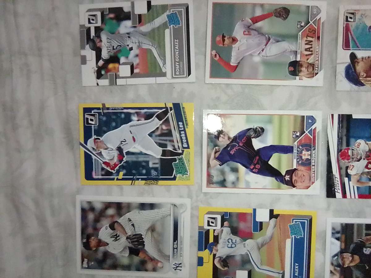 these group of 12 sports cards