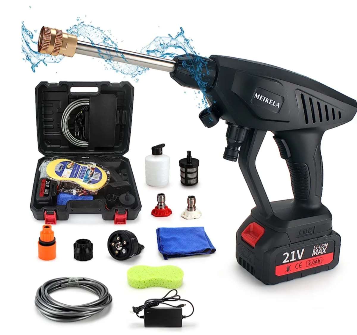 Cordles Battery 21v Cleaner Machine 160w Small Water Pressur