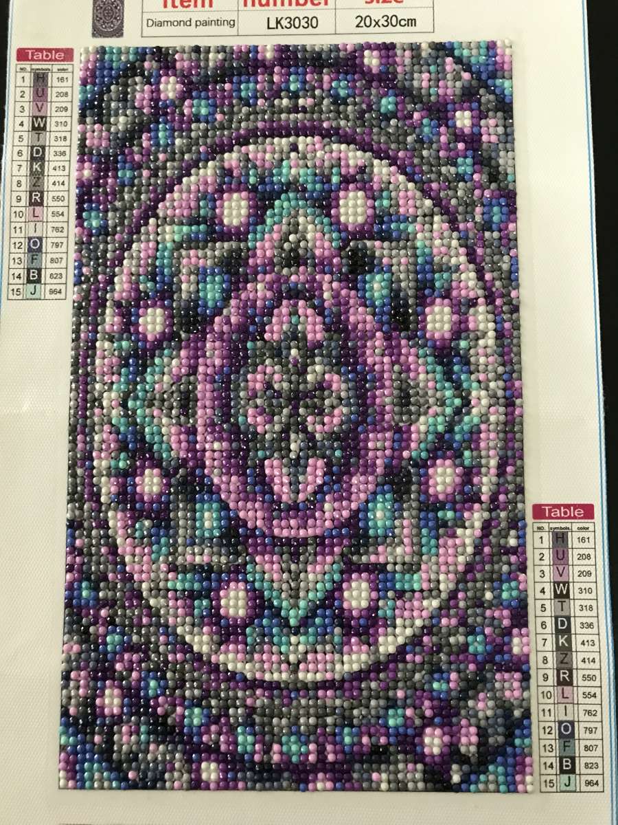 finished Diamond paint manadale