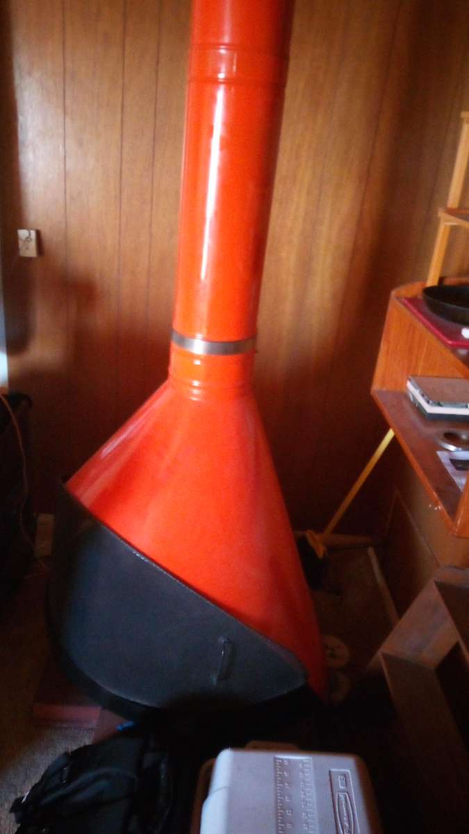 Vintage wood fireplace