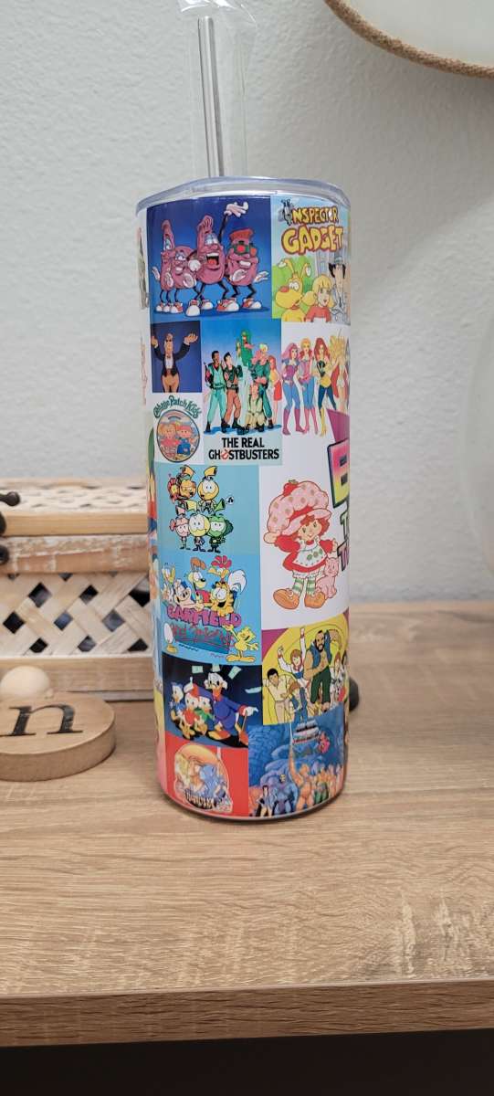 back to the 80s stainless steel tumbler