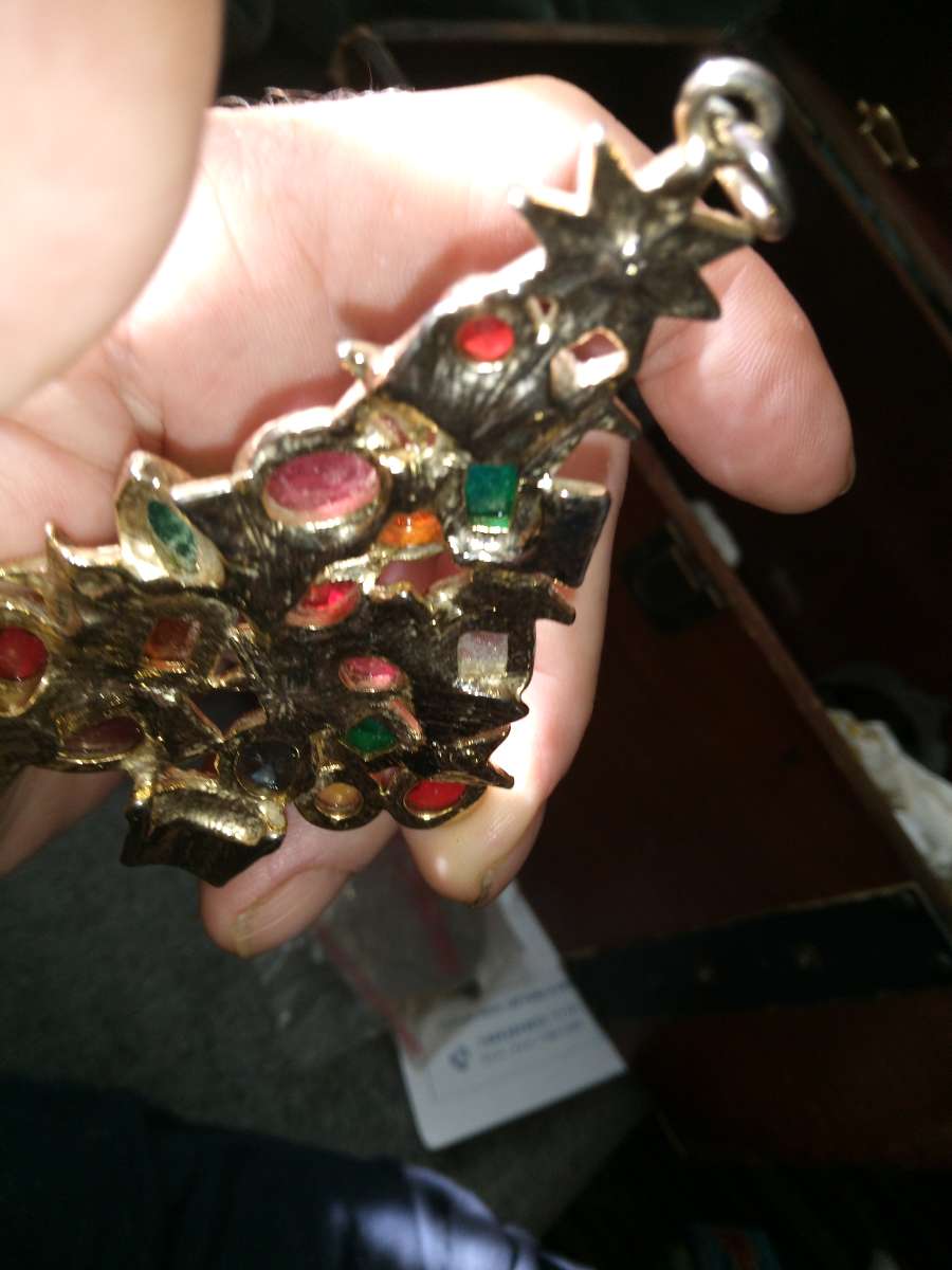 Vintage Christmas tree pendant