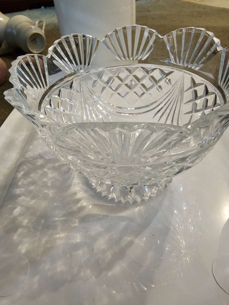 antique crystal bowl