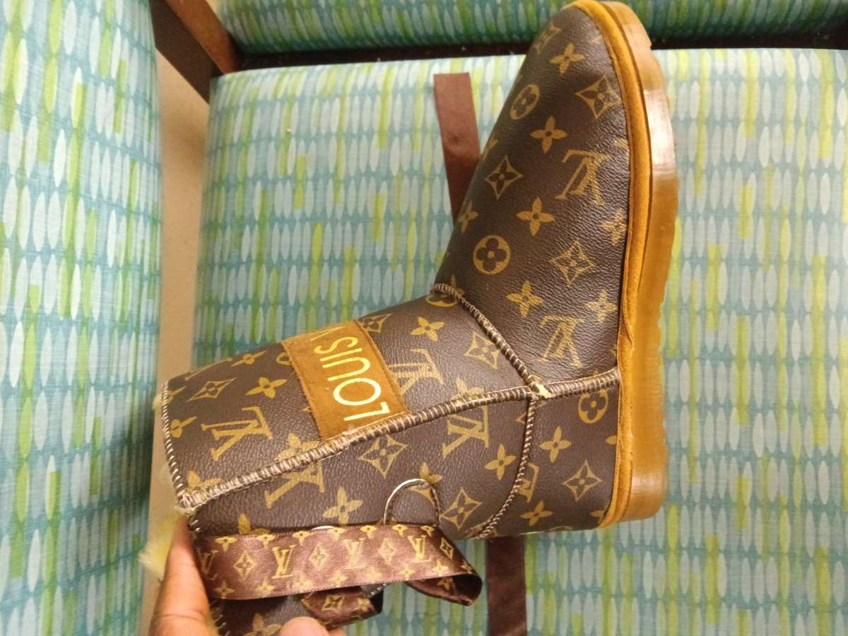 women custom made Lv UGG boots