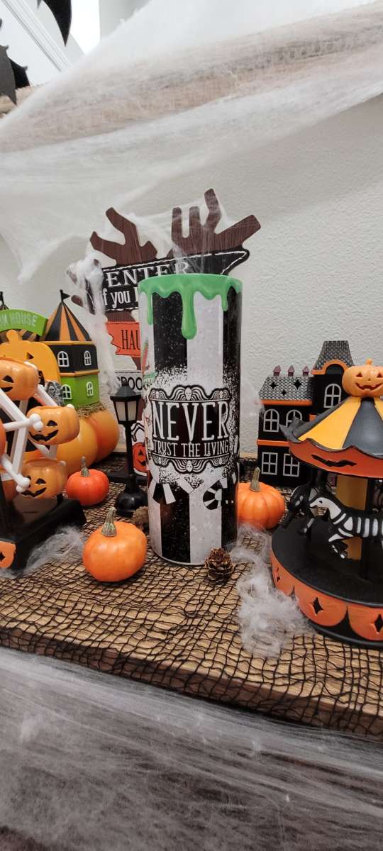 Custom Beetlejuice 20oz Sublimation tumbler