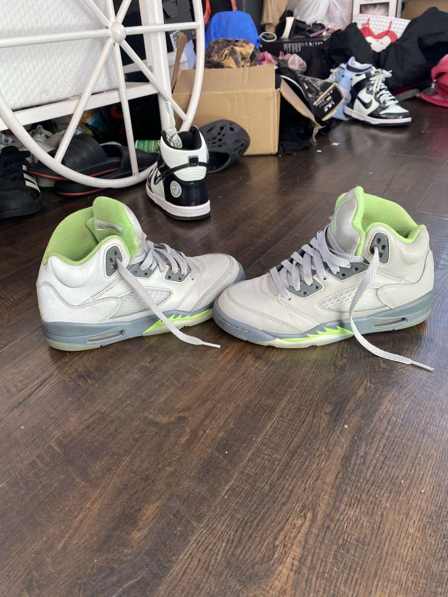 air Jordan 5 green bean