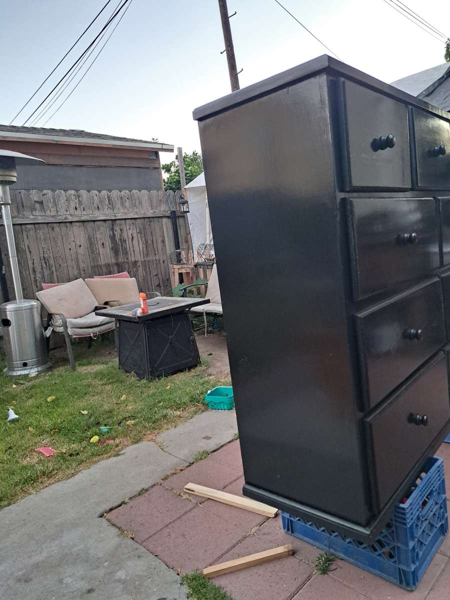wooden dresser solid pine refurbished