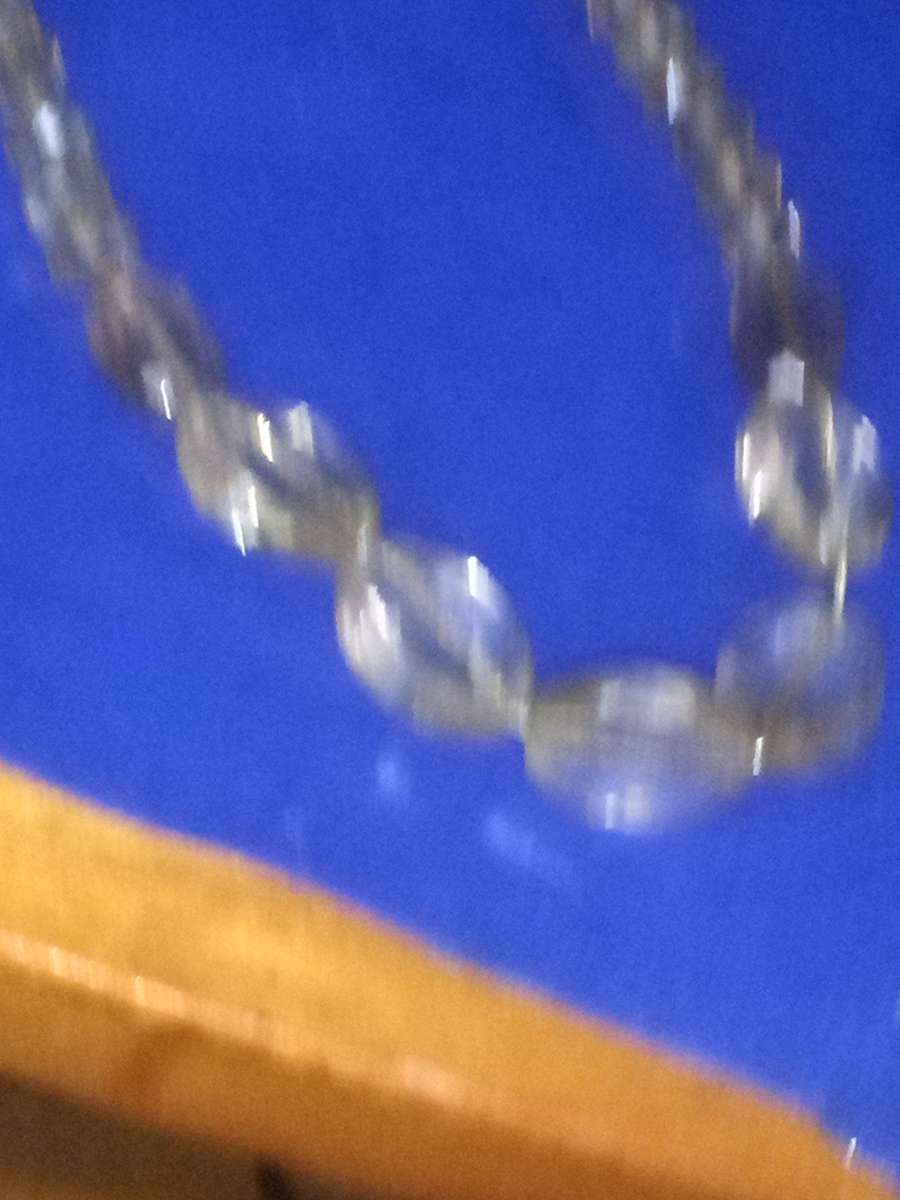 70s Crystal Necklace on chain