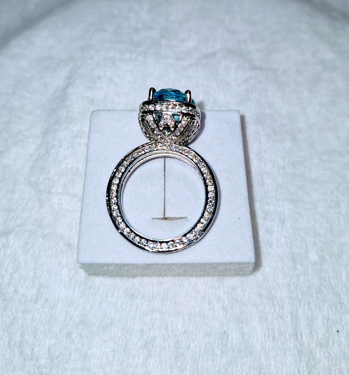 blue Topaz ring size 6 new