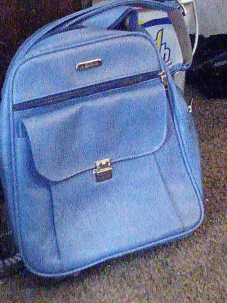 Blue backpack