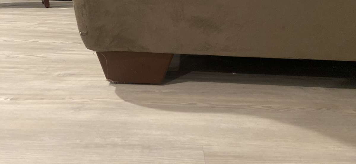 grey fabric loveseat