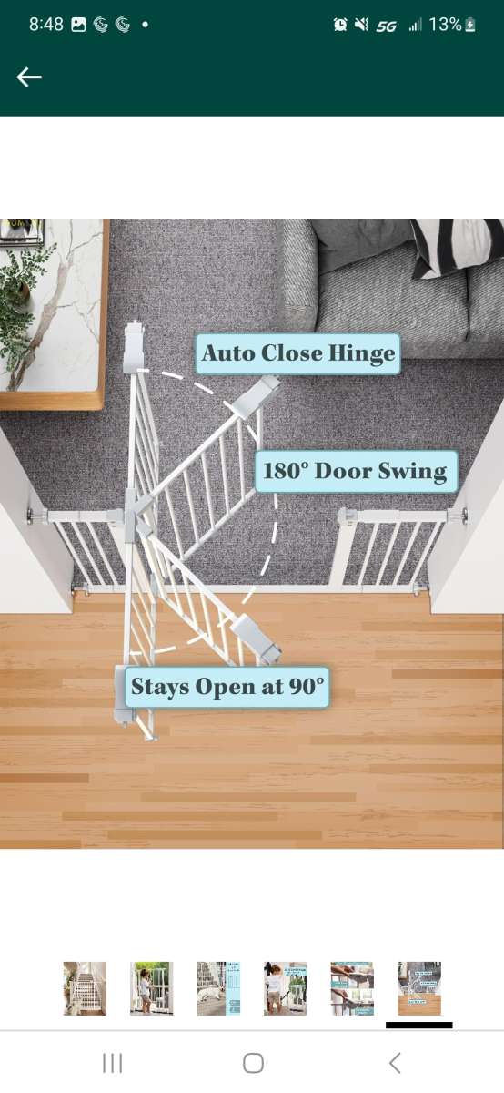 InnoTruth Baby Gate for Stairs and Doorways