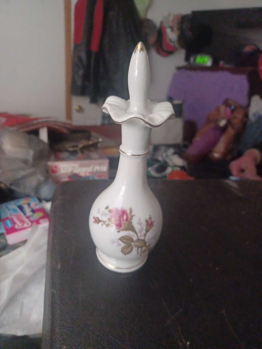 ginger bread house keepsake vase vanity mirror perfume bottl