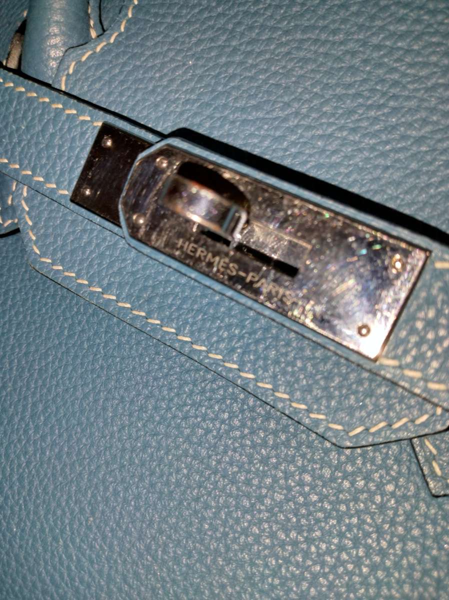 Hermes 30 blue jean birkin