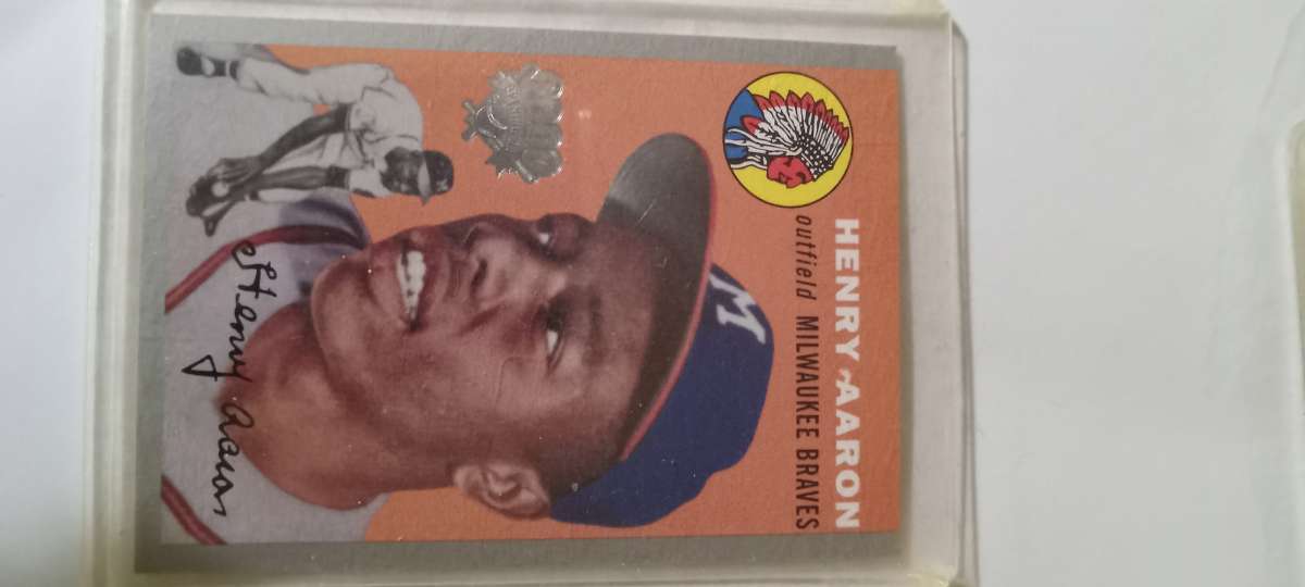 4 hank aaron cards