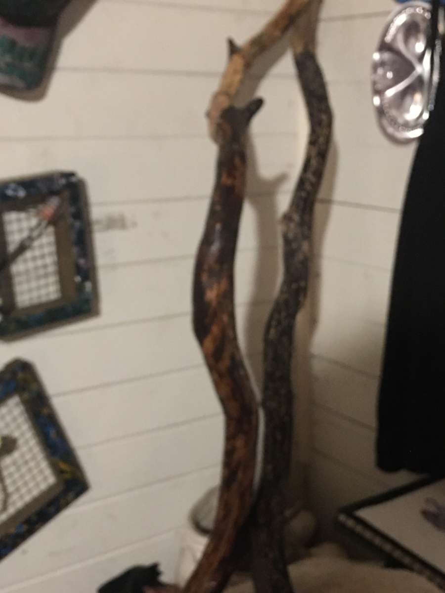 hand crafted wooden walking sticks