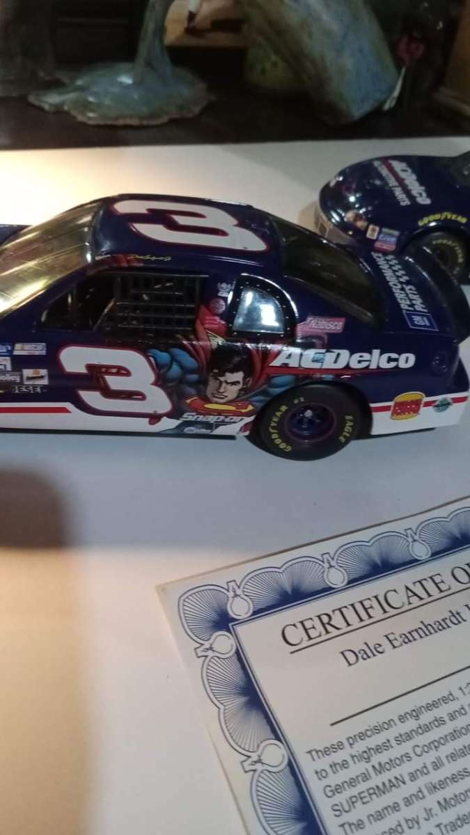 Dale Earnhardt Jr Brookfield superman and ac Delco cars