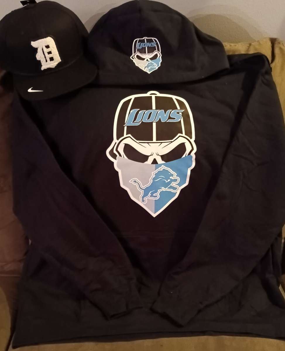 New Custom Detroit Hoodie Combo Size XL
