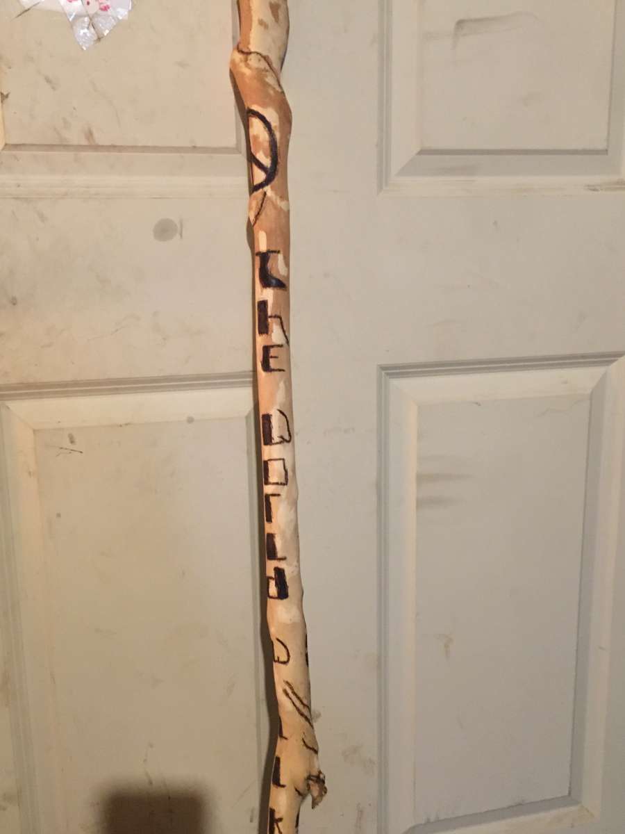 hand crafted wooden walking sticks
