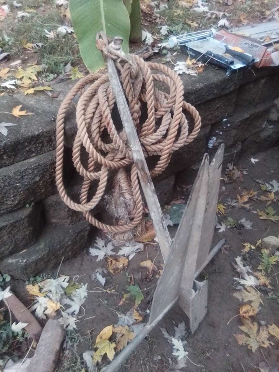 Boat Anchor and rope