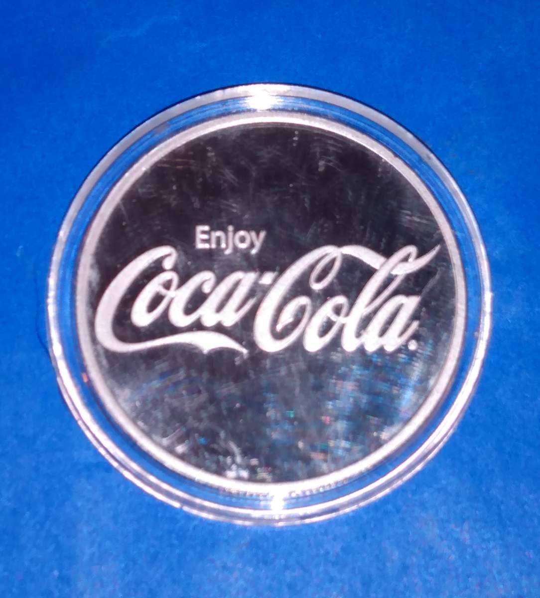 coca  cola  silver round oz