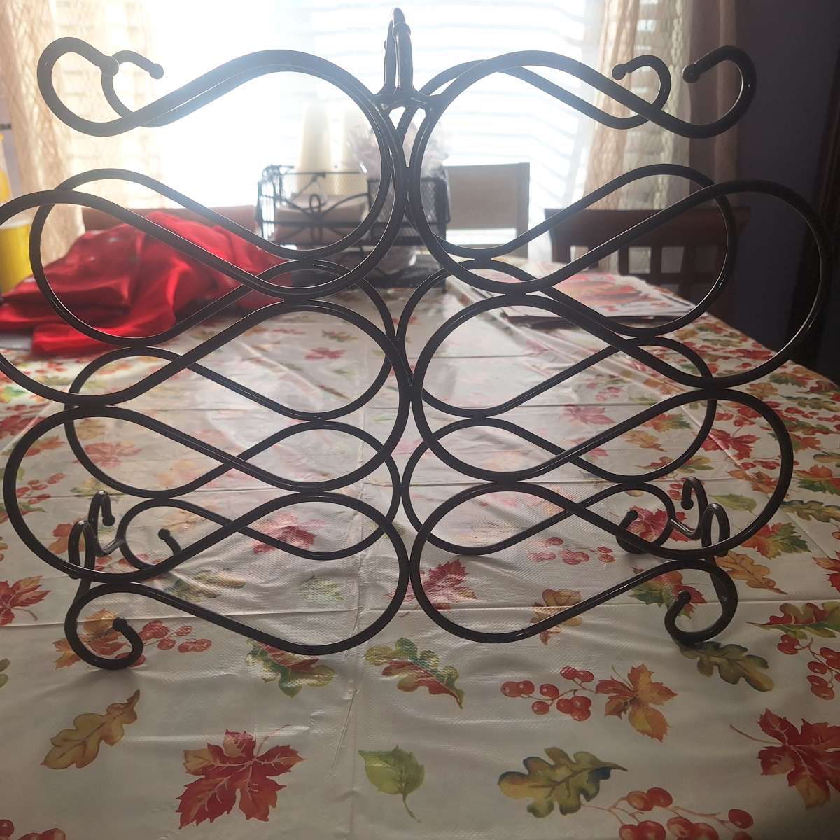 a wine battle rack
